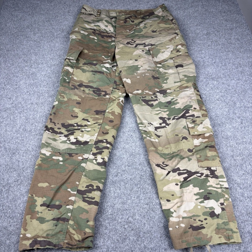 US Army OCP Multicam Combat Cargo Tactical Insect Shield Pants Medium Long Camo